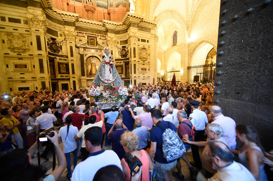 La imagen luce el pectoral de la Cruz de Caravaca en alusión al Año Jubilar