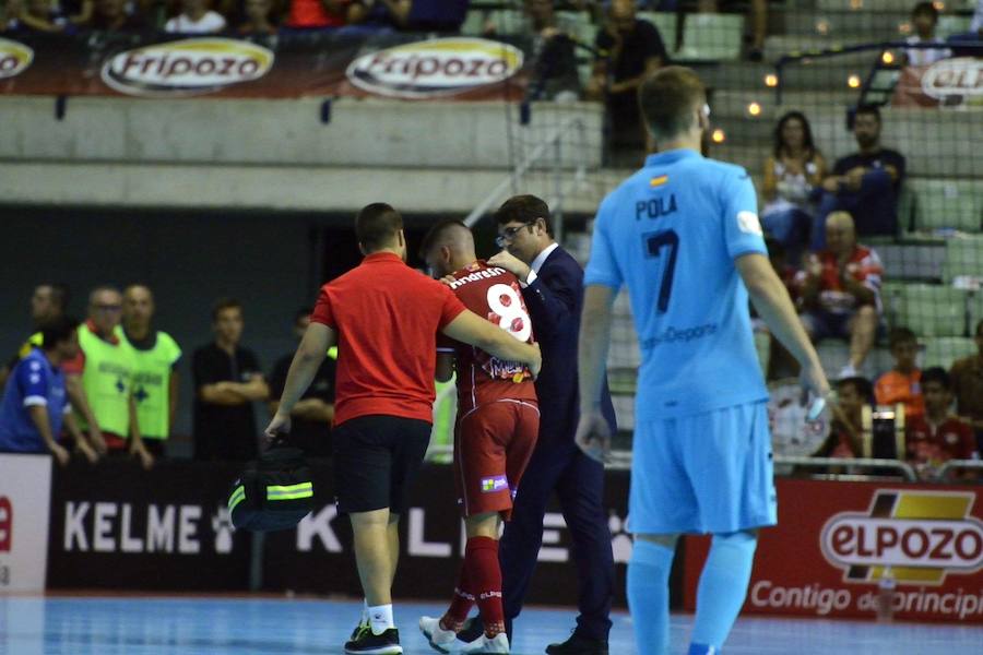 Después de aguantar el tipo durante 35 minutos, el conjunto charcutero encaja tres goles en los últimos instantes y pierde casi todas sus aspiraciones a conquistar la Supercopa de España