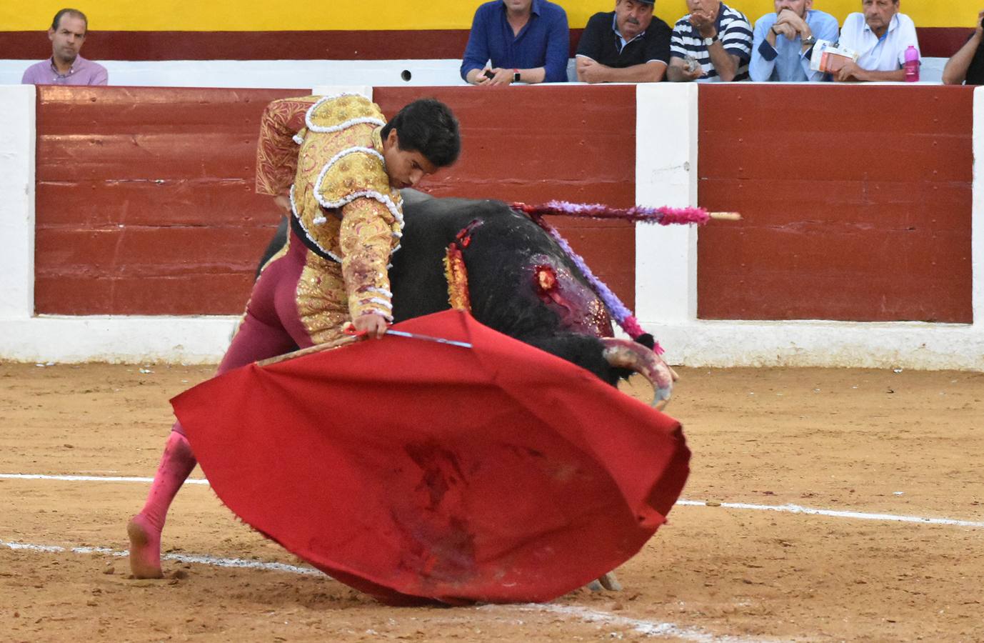 Paseó el trofeo Miguel Ángel Pacheco, que entró en los carteles de Calasparra por la vía de la sustitución