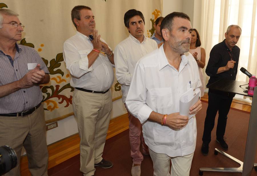 José López, minutos después de comparecer en el Palacio Consistorial.