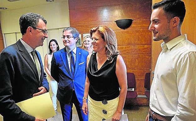 José Ballesta, Jesús Pacheco, Inmaculada Leal y Raúl López.