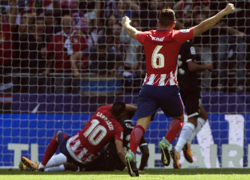 Las mejores imágienes del triunfo del Atlético ante el Sevilla (2-0) en el Wanda Metropolitano