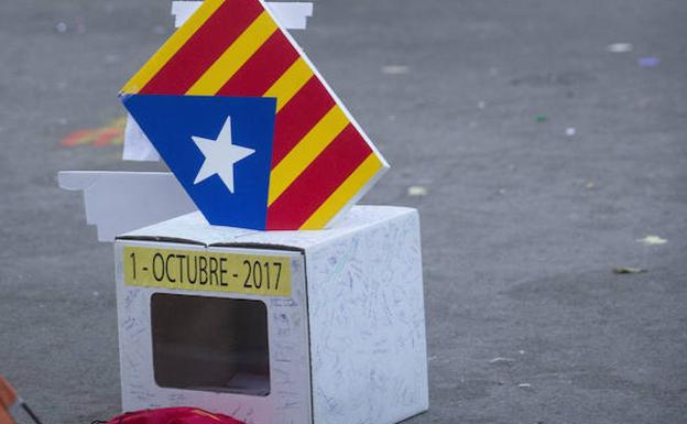 Protestas ante el Tribunal Superior de Justicia de Cataluña.