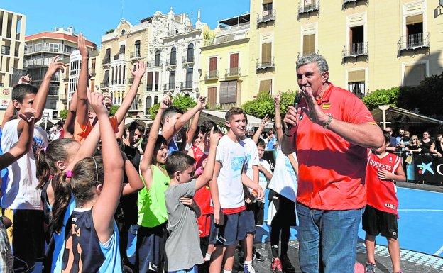 Fernando Romay, en el 3x3 Caixabank de 2016, en Murcia. 