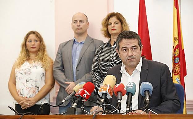 Joaquín Buendía, este jueves, durante la rueda de prensa.
