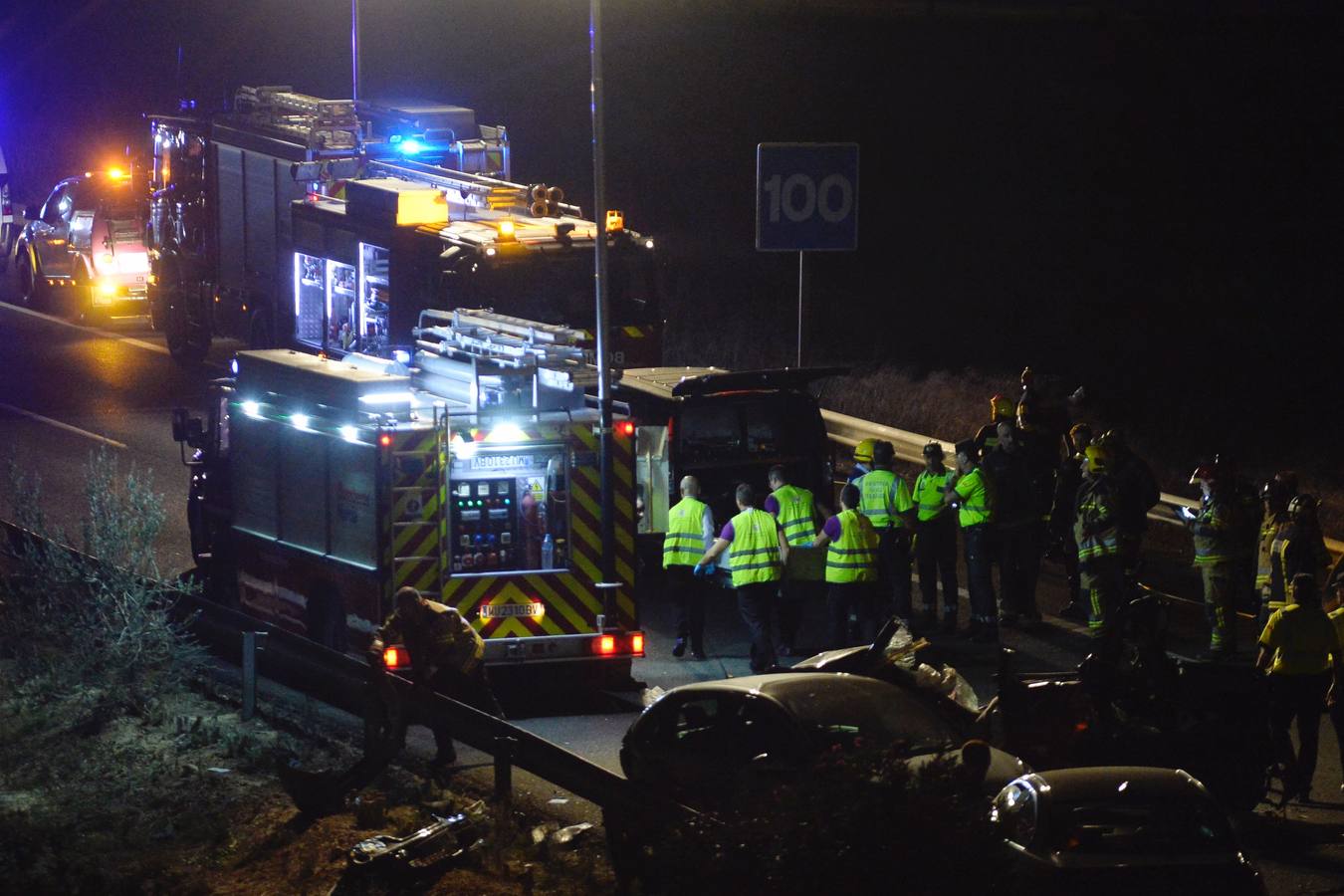 Más de una decena de vehículos se vieron implicados en el suceso que ocurrió en la autovía A-7 en dirección Murcia