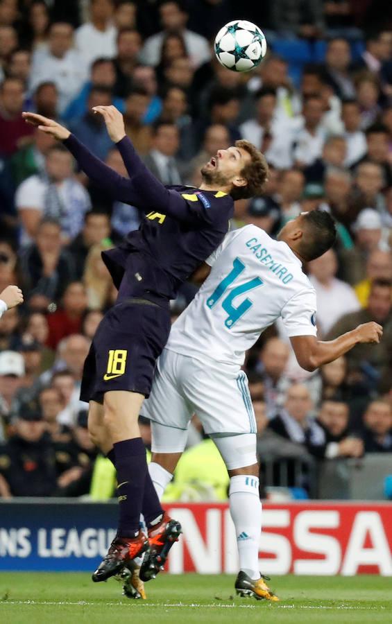 El Real Madrid se midió al Tottenham, que nunca había marcado un gol en sus duelos anteriores pero esta vez sí fue capaz de anotar en la meta madridista.