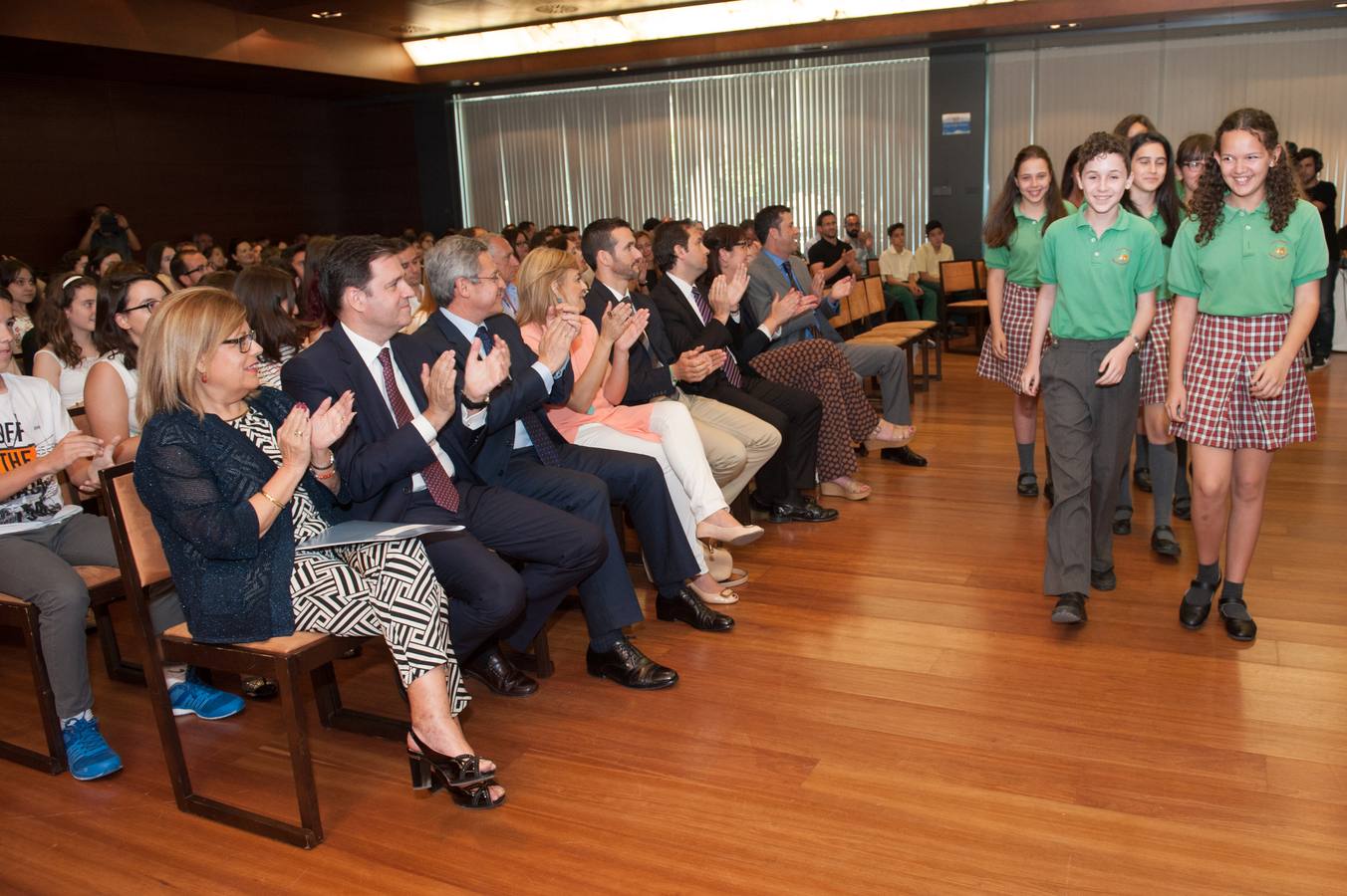 El acto de entrega de premios sirvió también para reconocer al colegio Antonio de Nebrija y a su profesor Pedro González Romero por su constancia en el concurso.
