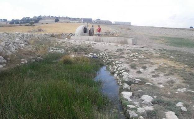 El supuesto nacimiento del Guadalquivir, en el caserío de Santonge.