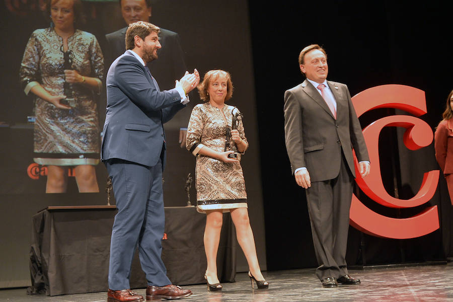 Los empresarios piden «un paso en firme» para solucionar la falta de agua durante la entrega de Premios de la Cámara de Comercio celebrada en Lorca