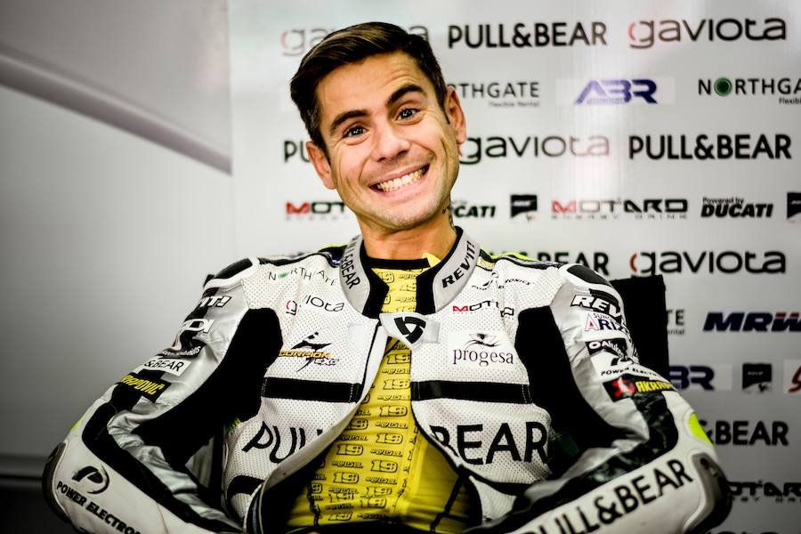 El español Álvaro Bautista (Ducati Aspar) marcó el segundo mejor tiempo, superado únicamente por Dovizioso. 