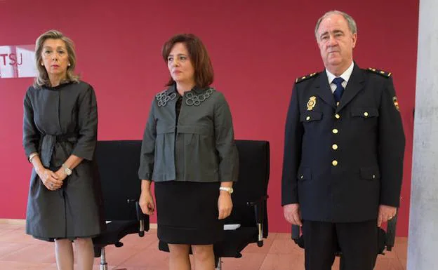 Pilar Alonso, Verónica Celdrán y Antonio López Perona.