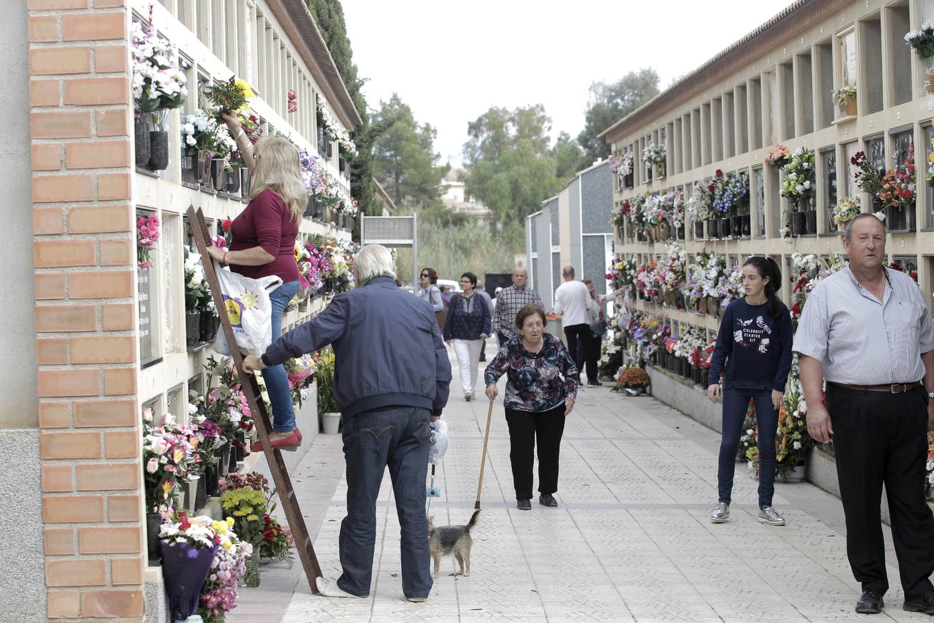 Los cementerios de San Clemente y San Cristóbal de Lorca recibieron miles de visitas con motivo de la celebración del día de Todos los Santos.