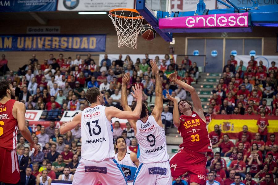 Mal partido de un UCAM que en ningún momento del partido desplegó un buen juego