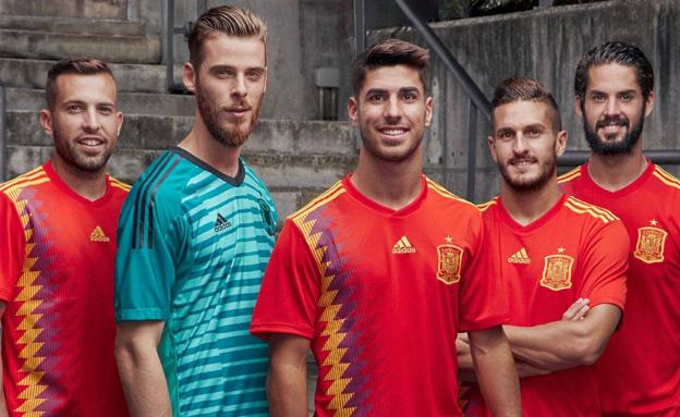 La nueva camiseta de España para el Mundial. 