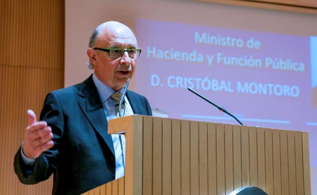 El ministro de Hacienda y Función Pública, Cristóbal Montoro. 