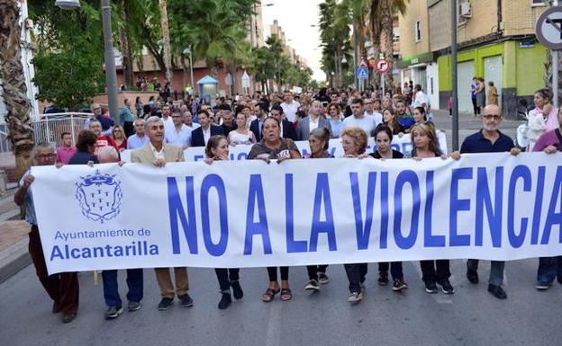 Manifestación del pasado mes de octubre por la agresión a una monitora. 