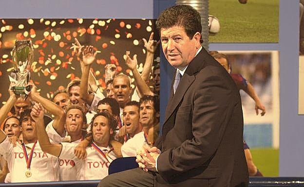 Jaume Ortí, durante su etapa como presidente del Valencia. 