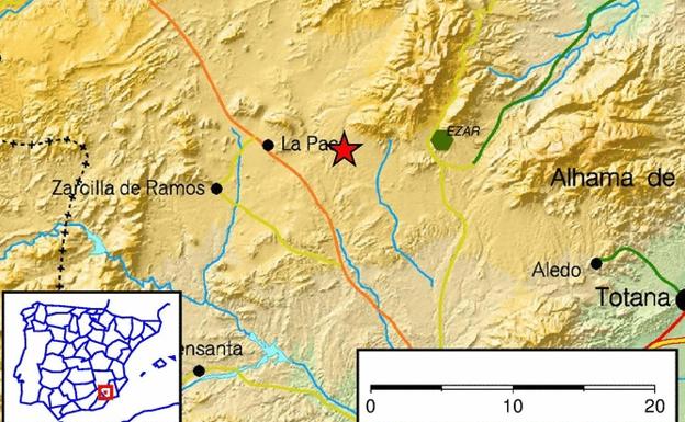 La tierra vuelve a temblar en Lorca con cinco terremotos en las últimas horas