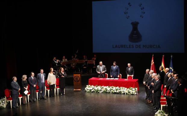 Entrega de los premios Laurel en el Romea. 