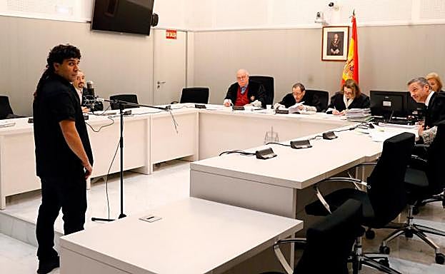 El acusado, en la Audiencia Nacional.