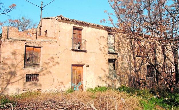 Estado actual del antiguo molino de Alfatego, otra de las prioridades del Ayuntamiento de Murcia.