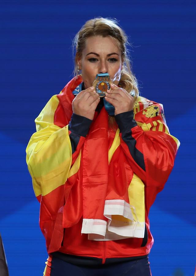 Lydia Valentin ha conquistado el Mundial de halterofilia y la Triple corona con las tres medallas de oro en arrancada, dos tiempos y total.