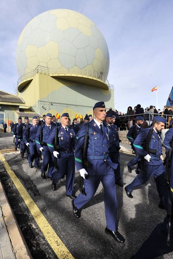 El acuartelamiento aéreo de Sierra Espuña acogió este domingo el acto conmemorativo de la festividad de la Virgen de Loreto, Patrona del Ejército del Aire