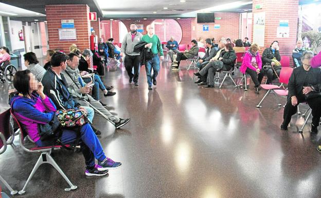 Sala de espera del servicio de Urgencias de La Arrixaca.