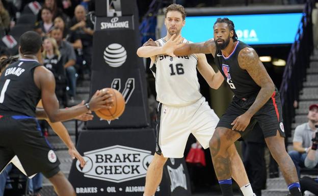 Pau Gasol, durante el partido ante los Clippers. 