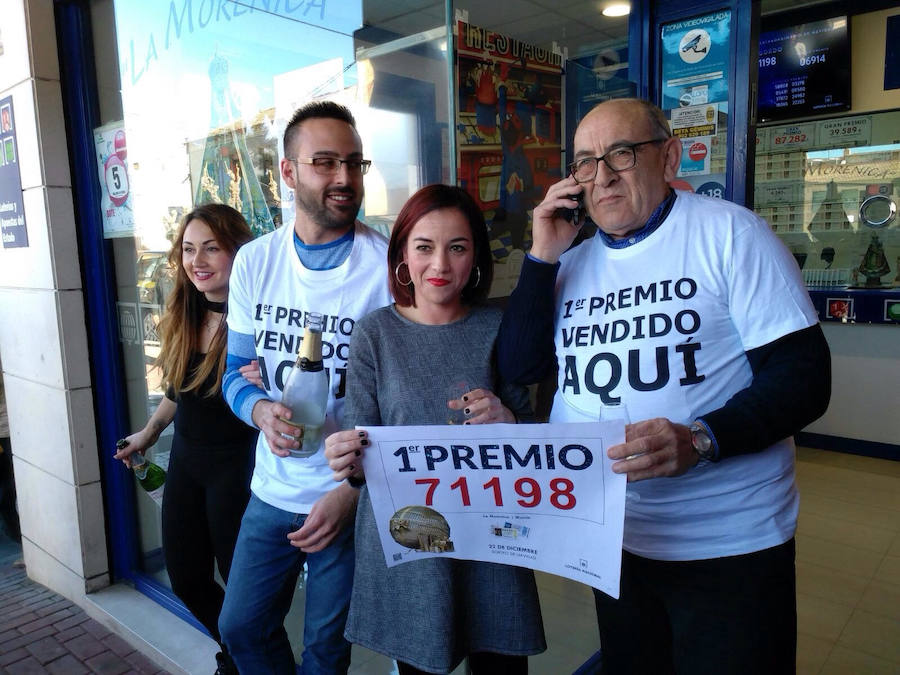 Administración del Barrio del Progreso, donde se ha vendido el Gordo. 