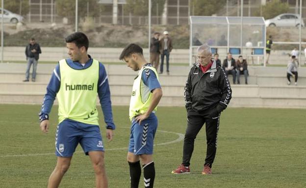 Fabri González durante un entrenamiento. 