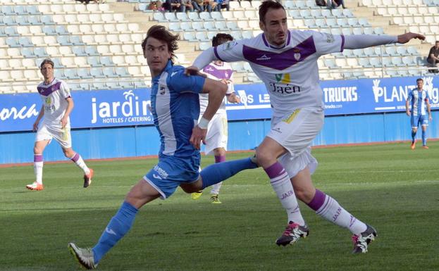 Chumbi, en un partido de la temporada pasada, contra el Jaén.