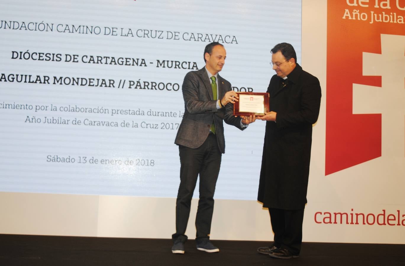 El presidente de la Comunidad agradece en el evento 'Gracias, Caravaca de la Cruz Año Jubilar 2017' el trabajo de la gente que ha hecho posible que este sea «el acontecimiento cultural, turístico y religioso más importante de España»