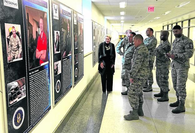 Los hitos. Las instalaciones de Arlington acogen una exposición sobre los 75 años de historia del Pentágono. 