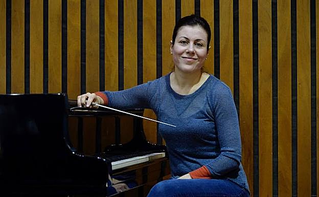 La directora de orquesta Virginia Martínez. 