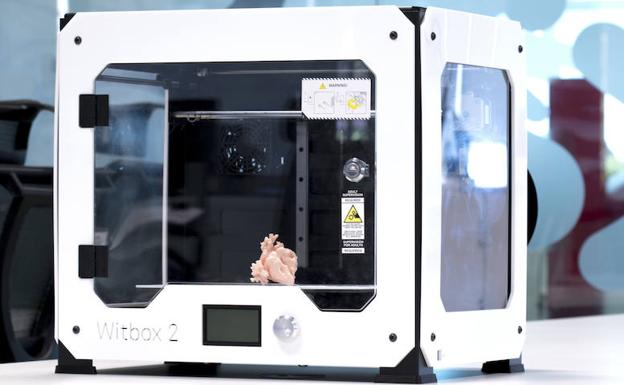 La impresora de BQ capaz de reproducir corazones. 