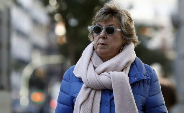 Pilar Barreiro, a su salida del Tribunal Supremo el pasado 15 de enero. 