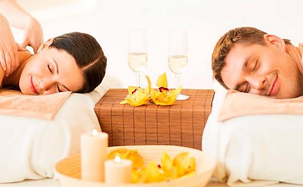 Masaje en pareja.