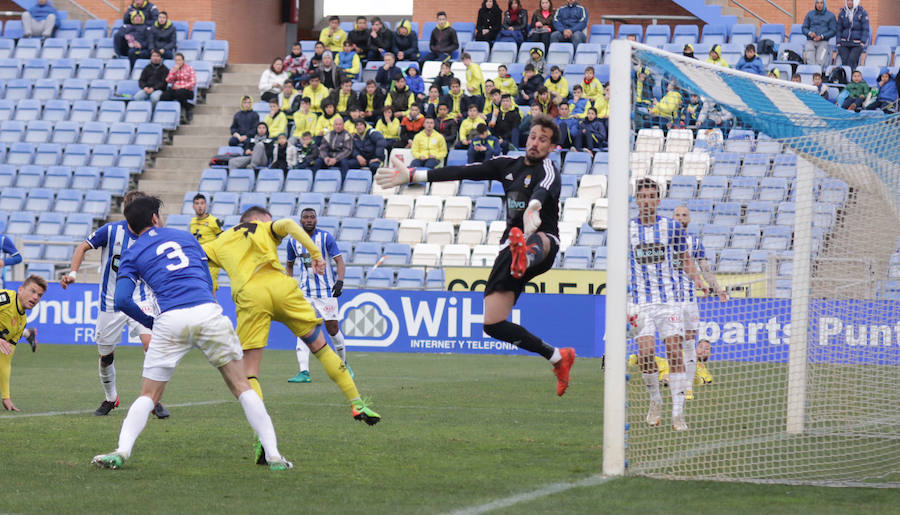 El conjunto de Mario Simón suma tres puntos en el Nuevo Colombino con un gol de Luismi en los últimos minutos para colocarse a cinco puntos del 'playoff' de descenso