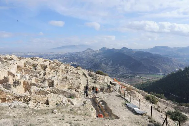 Vista panorámica del yacimiento de Medina Siyasa, en Cieza. 