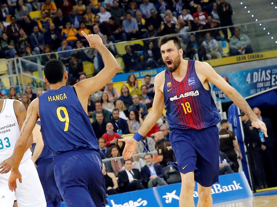 El Barcelona Lassa rompió la hegemonía del Real Madrid en la Copa del Rey, que acumulaba cuatro títulos consecutivos con un marcador de 92-90.