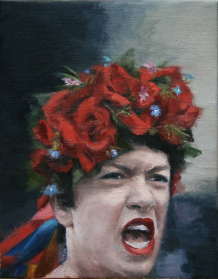 María Carbonell. Untitled. Óleo sobre lino. 35x27 cm. 2017.