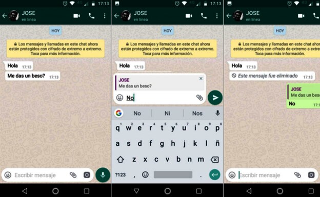 Conversación eliminada de WhatsApp (Andro4all)