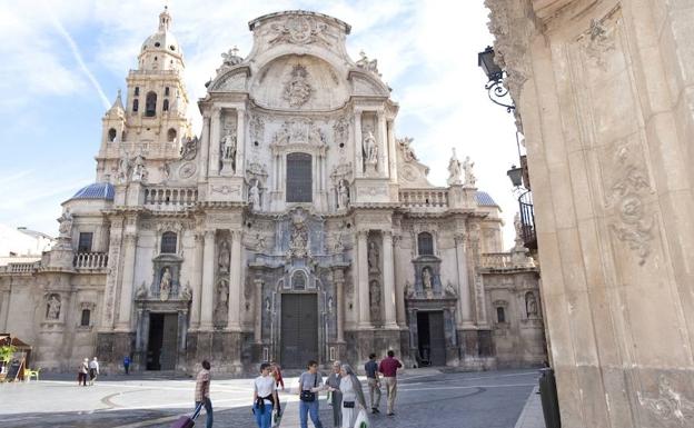 Fachada de la Catedral de Murcia. 