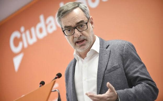 El secretario general del Ciudadanos, José Manuel Villegas, este viernes, en Murcia. 
