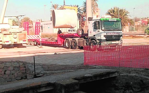 Desentubamiento de la Aljufía, junto al Molino del Amor.