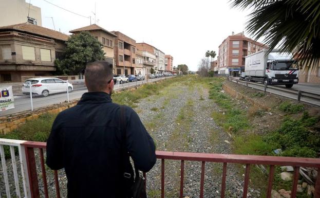 Zona de Beniaján donde se construirá la Vía Verde. 