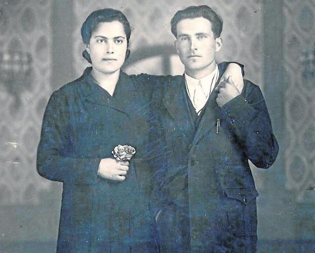 Retrato del matrimonio formado por María Silva y Miguel Pérez Cordón.