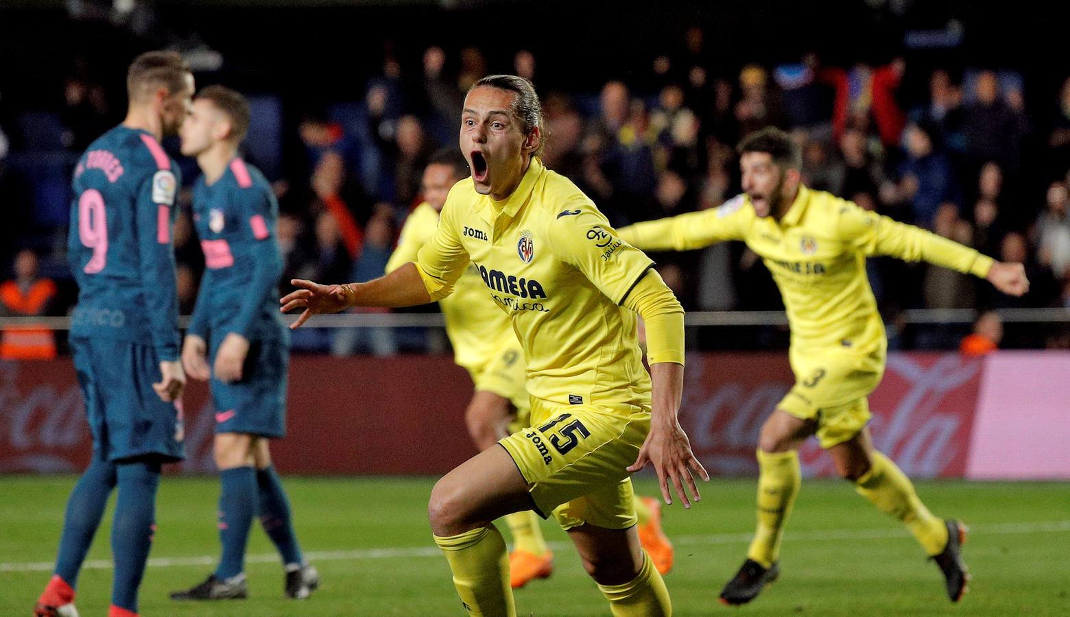 Las mejores imágenes del aprtido de la 29ª jornada entre el Villarreal y el Atlético, en el estadio de La Cerámica. 